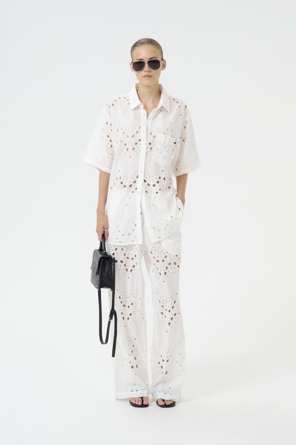 BAYLOR - Trousers - egret3