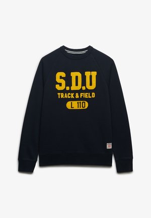 Superdry & Co, SUPERDRY ATHLETIC FELT APPLIQUE CREW NECK SWEATSHIRT.. - Sudadera - eclipse navy
