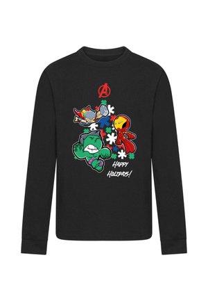 AVENGERS - HAPPY HOLIDAYS  - Long sleeved top - black