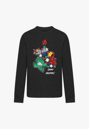 AVENGERS - HAPPY HOLIDAYS  - Bluză cu mânecă lungă - black