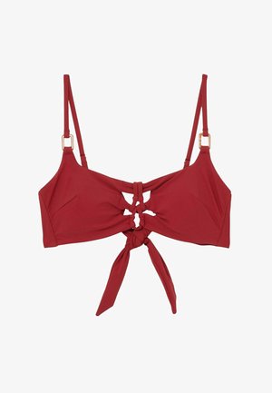 Reiss Bikini pezzo sopra - dark red