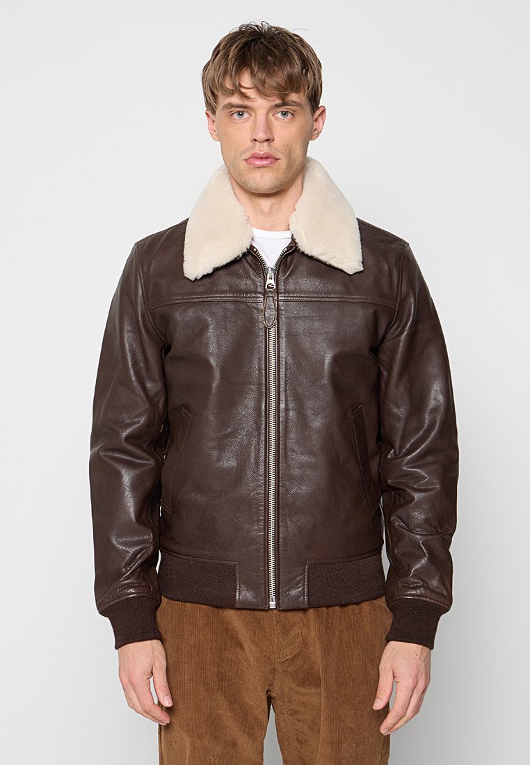Schott Leren jas bruin