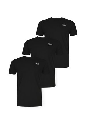 PACK OF 3 MUSCLE FIT - T-shirts - black