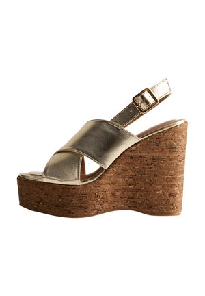 Platåsandaletter - gold