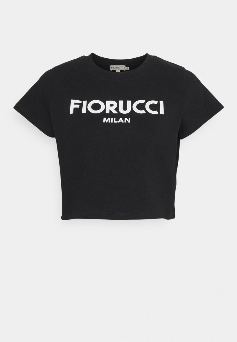 Damen Kleider | Fiorucci MILAN BOXY TEE T-Shirt print black/schwarz - SH08166 Damen Kleider | Fiorucci MILAN BOXY TEE T-Shirt print black/schwarz - SH08166