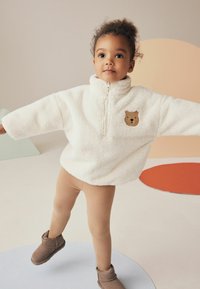 Next BEAR SET - Fliisdžemper - cream