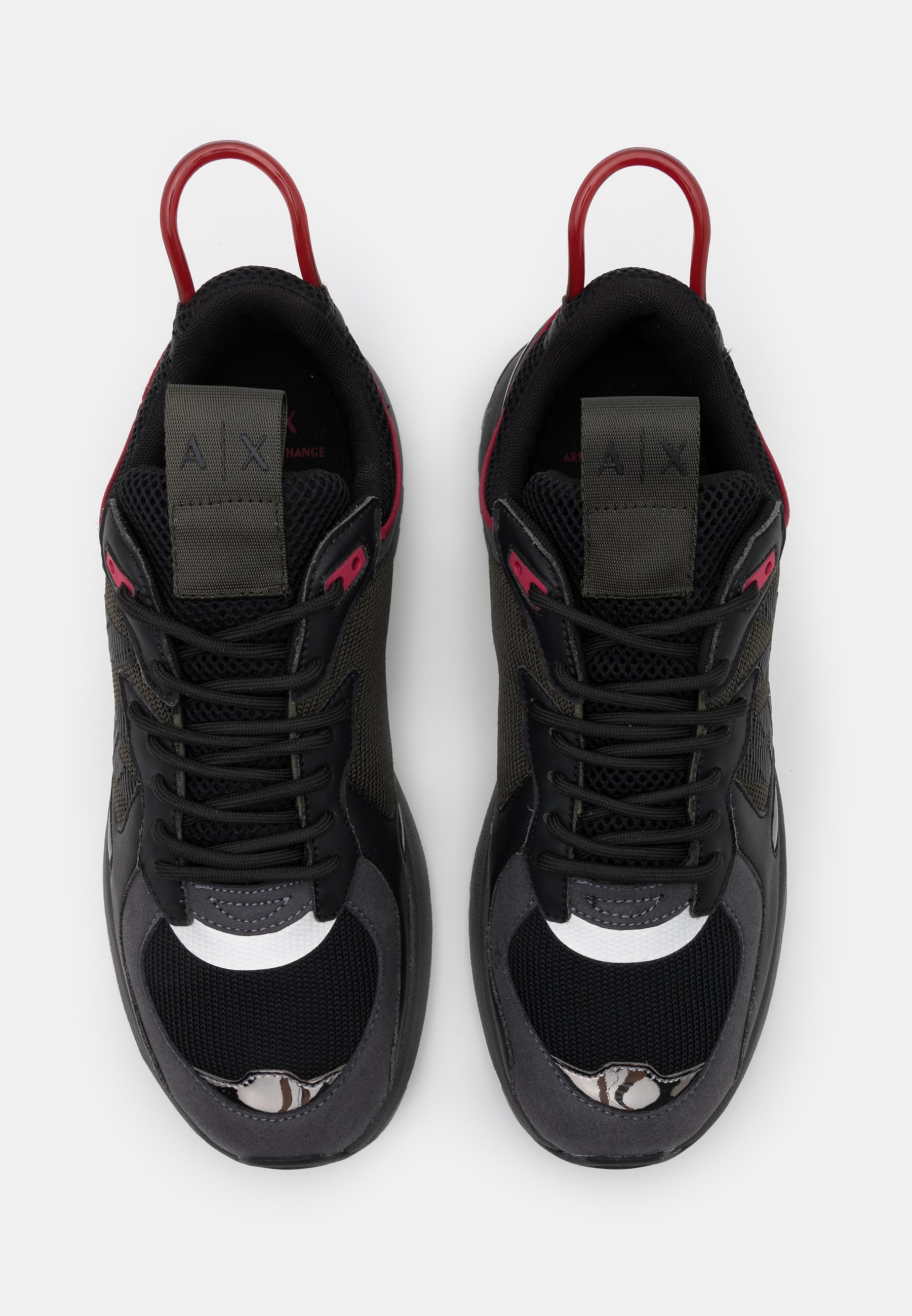 armani exchange shoes black