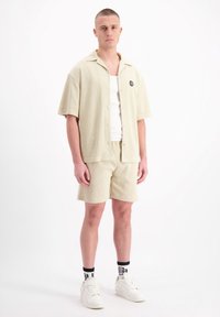 Black Bananas MONOGRAM WAFFLE - Overhemd - beige