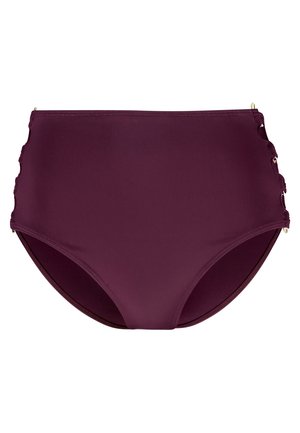 LASCANA, PANTS HIGHWAIST - Bikini-Hose - bordeaux