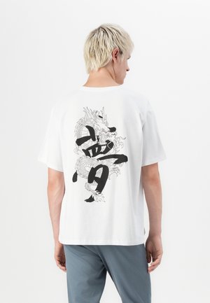 JJMIKO TEE CREW NECK - T-shirt print - white