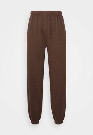OVERSIZED UNISEX - Tracksuit bottoms - dark brown