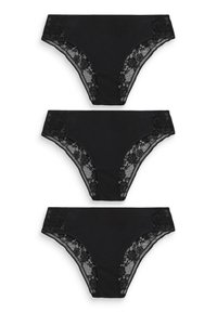 Next KNICKERS 3 PACK BRAZILIAN - Trumpikės - black