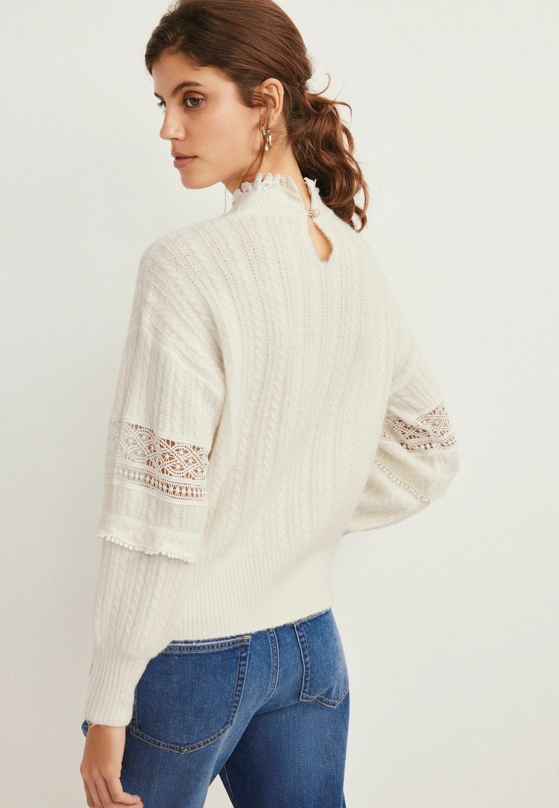 Damen Strickjacken | Next Strickpullover white/weiß - TG29576 Damen Strickjacken | Next Strickpullover white/weiß - TG29576