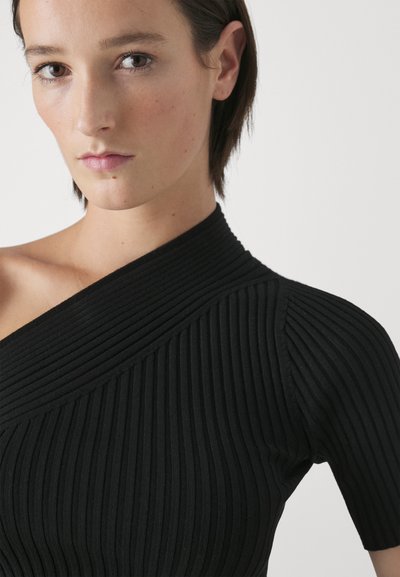 AERON SHORT SLEEVED - Marškinėliai su spaudiniu - black