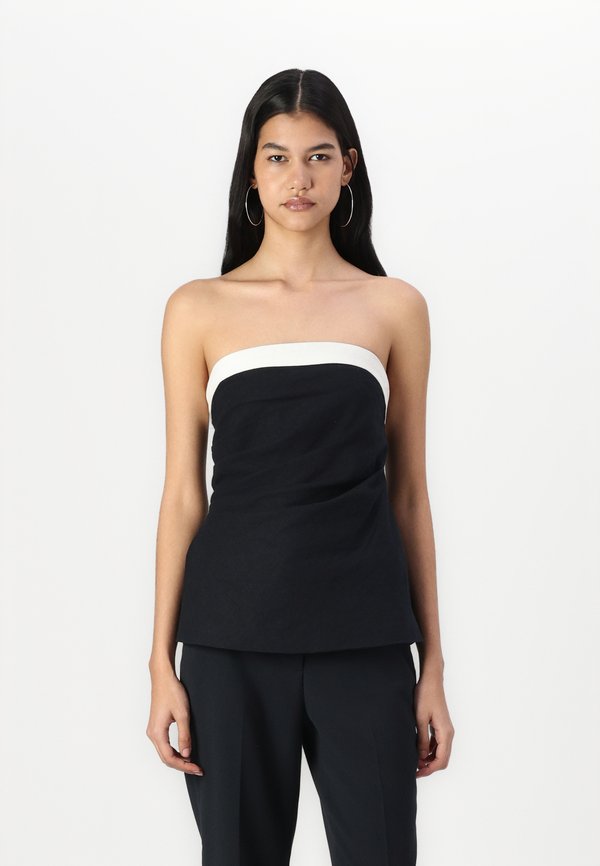 Linen-Blend Tube Top - Top