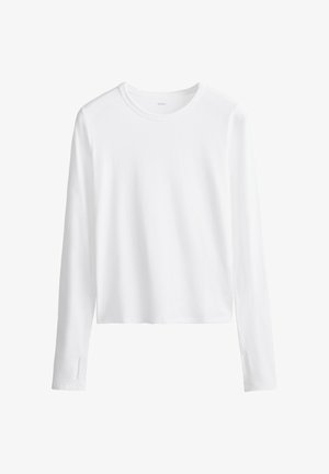 OYSHO, T-shirt à manches longues - white