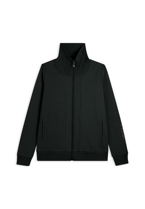 E COLLO ALTO RISVOLTABILE - Sweat zippé - green