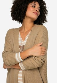 Angel of Style LONGCARDIGAN LONG-SLEEVE - Cardigan - taupe
