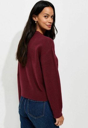 New Look, MIDWEIGHT CREW NECK JUMPER - Trui - burgundy