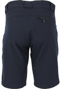 Mörkblå shorts i lättviktig material, med en zip-försedd bakficka och sömmar i stoppning. Rak skärning med en slät textur.