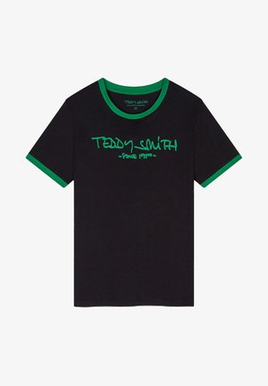 COL ROND - TICLASS - T-shirt print - bleu dark navy amazone