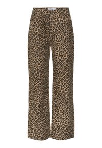 Wide Leg - silver mink aopleopard