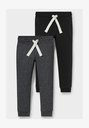 2 PACK - Tracksuit bottoms - gray melange