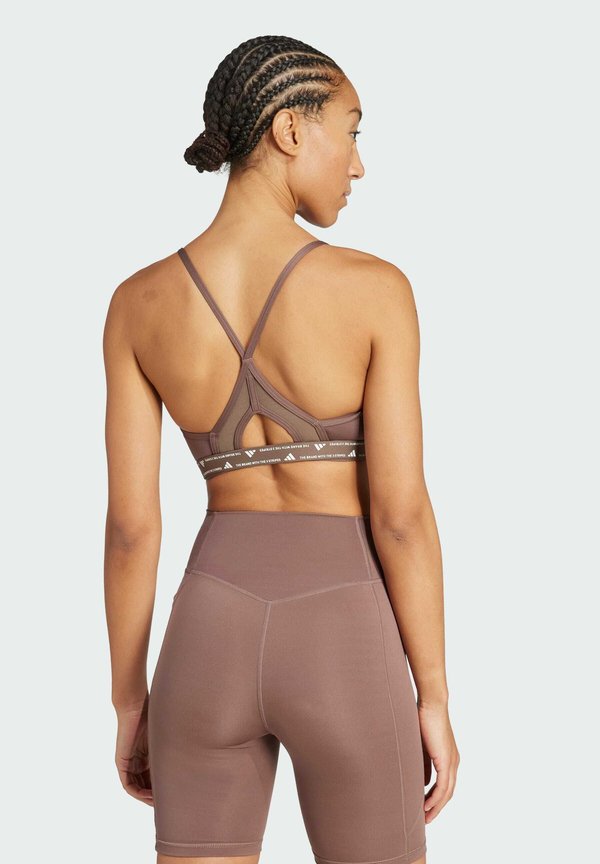 3STRIPES - Light support sports bra - earth strata4