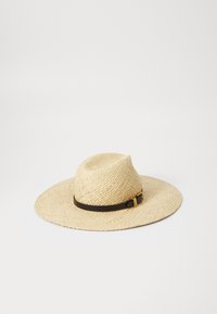 HARIETI BUCKLE DETAIL HAT - Sombrero - natural