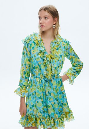 CYAN - Robe de jour - printed turquoise