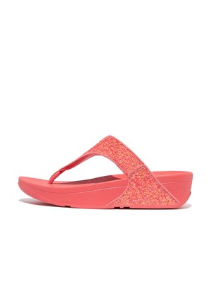 LULU GLITTER - Sandalias de dedo - rosy coral