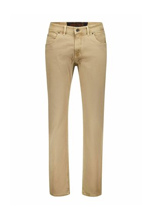 FIVE POCKET TUCKER - Straight leg jeans - camel