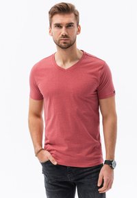 Ombre SET OF THREE  Z29 - T-shirt basic - dark grey white red