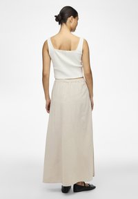 Pieces PCKLARISA LONG SKIRT - Maxi szoknya - silver gray