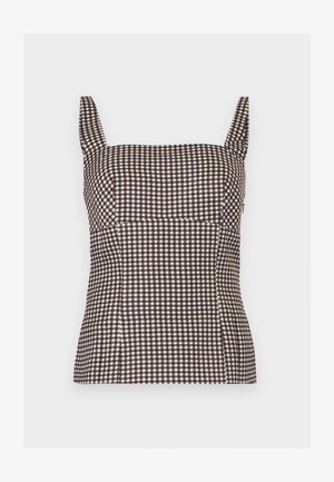 Anna Field, Blouse - brown/white