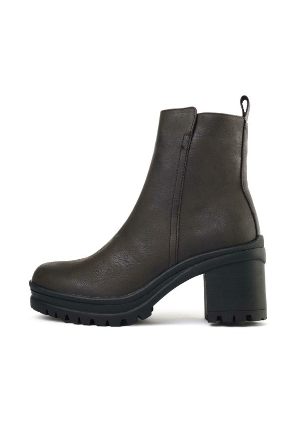 INSIDE ZIP - Platform ankle boots