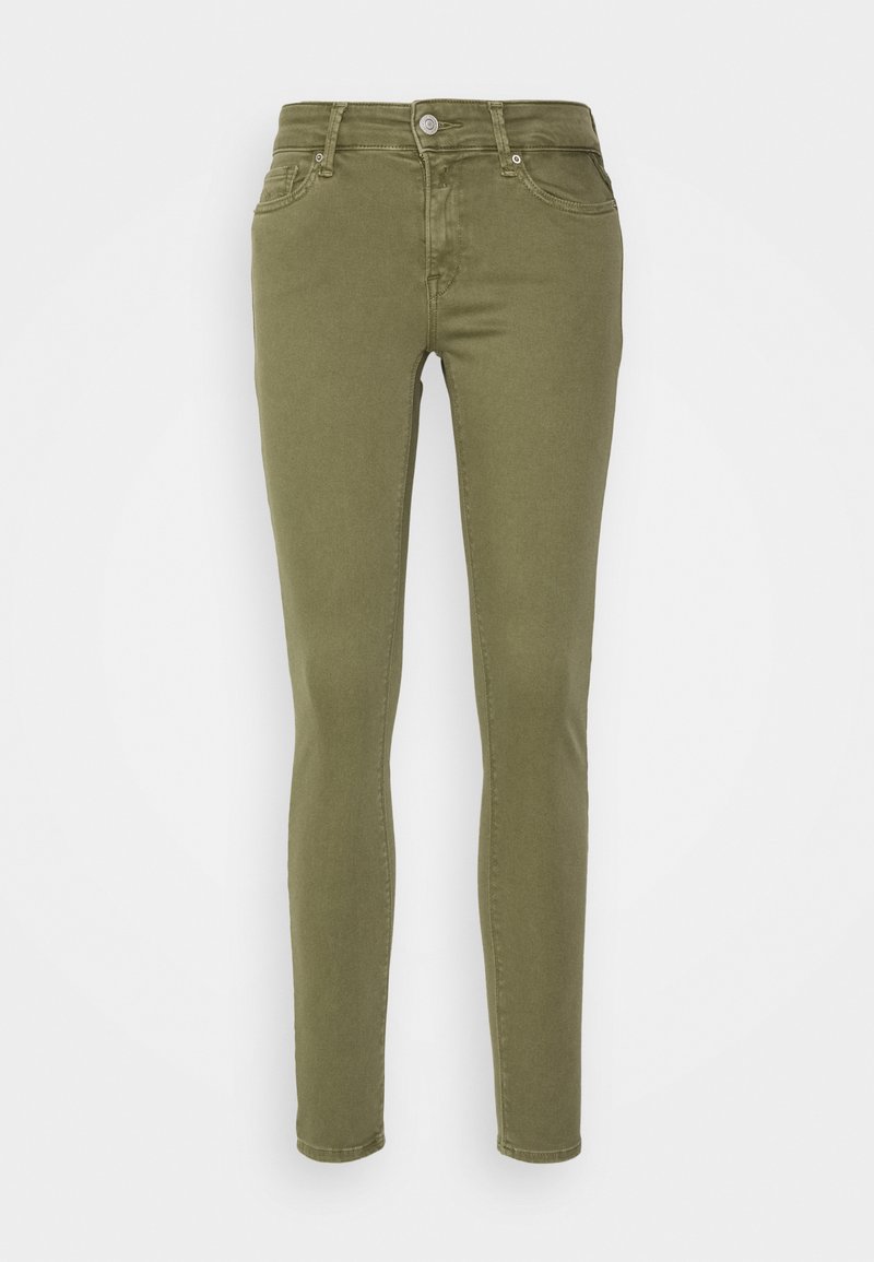 Replay Jeans Skinny Fit olijfgroen