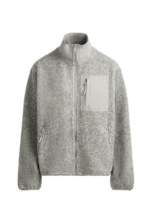 OYSHO, FAUX-SHEARLING JACKET - Veste d'hiver - mid-grey melange