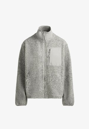 OYSHO, FAUX-SHEARLING JACKET - Veste d'hiver - mid-grey melange