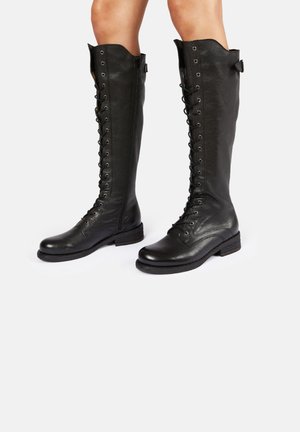 Bottes à lacets - black