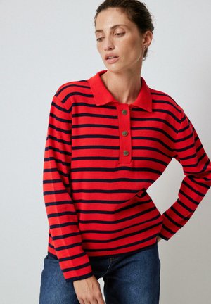 STRIPED - Polokošeľa - red