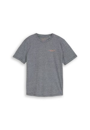 TOM TAILOR DENIM, TOM TAILOR DENIM T-SHIRT T-SHIRT MIT FEINEM STREIFENMUSTER - Základné tričko - black white mini stripe
