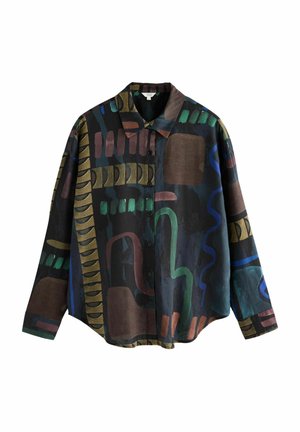 Next LONG SLEEVED - Nööpidega pluus - navy