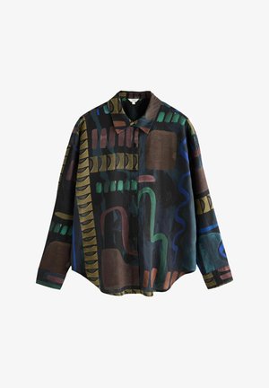 Next LONG SLEEVED - Nööpidega pluus - navy