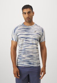 ASICS METARUN SHIBORI - Spordi T-särk - birch/blue