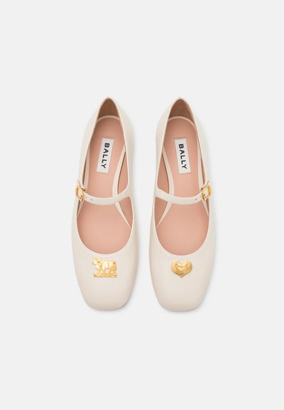 Bally BANYA SWISS - Ankle strap ballet pumps - bone