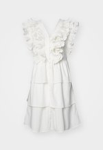 YAS YASRUNA RUFFLE DRESS - Cocktail dress / Party dress - star white ...