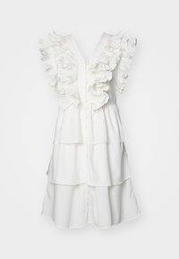 YAS YASRUNA RUFFLE DRESS  - Koktailové šaty/večierkové šaty - star white