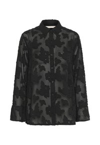 Culture SANTA - Button-down blouse - black - Zalando.ie