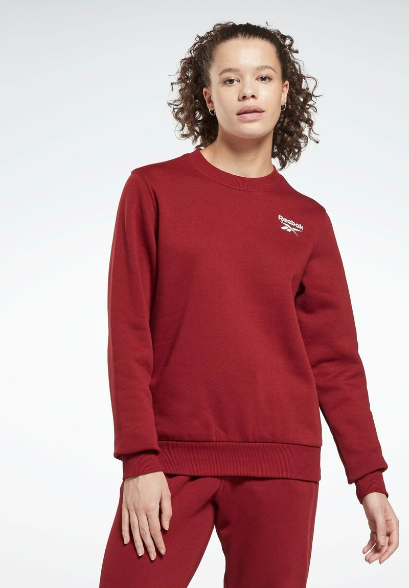 Damen Sweatshirts | Reebok IDENTITY CREW Sweatshirt red/rot - QE89344 Damen Sweatshirts | Reebok IDENTITY CREW Sweatshirt red/rot - QE89344